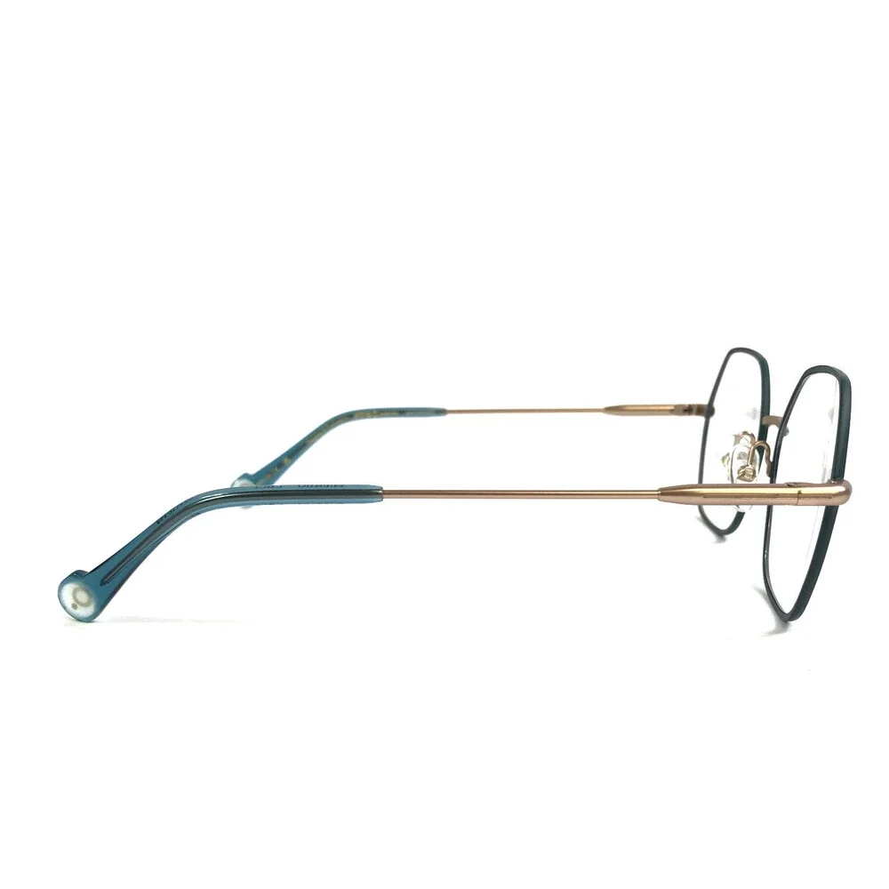 Etnia Barcelona Eyeglasses Frame EXEDRA PGPT Pink Gold Petrol Wire Rim 53-18-140